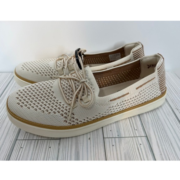 Skechers Shoes - Skechers Modern Comfort Coastal Drive Beige Knit Slip On Sneakers Womens Size 11